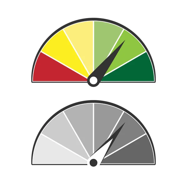 Datchik Para Medir Dos Variaciones Sensor Vectorial Color Gris Elemento — Archivo Imágenes Vectoriales