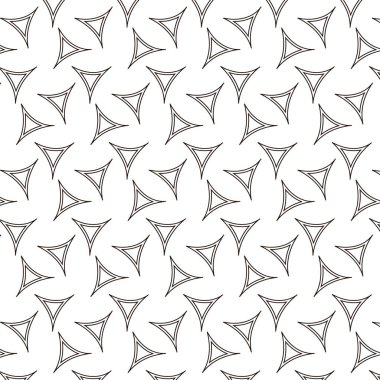 Vektör arkaplan, beyaz arkaplan üzerindeki üçgenler. Keskin üçgenler siyah.