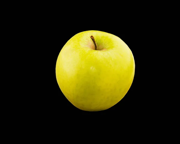 Frischer Grüner Apfel Draufsicht Mit Kopierraum Auf Dunklem Hintergrund — Stockfoto