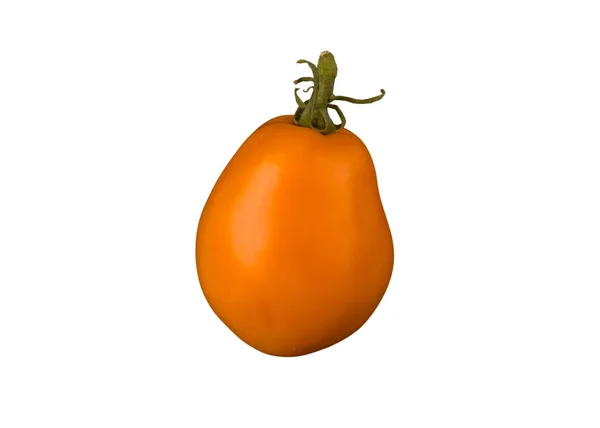 Orange Long Tomatoes White Background — Stock Photo, Image