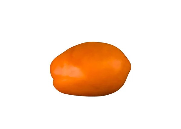 Tomates Largos Color Naranja Sobre Fondo Blanco —  Fotos de Stock