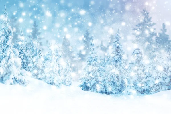 Karların kış arkaplanı ve ayaz için boş alan