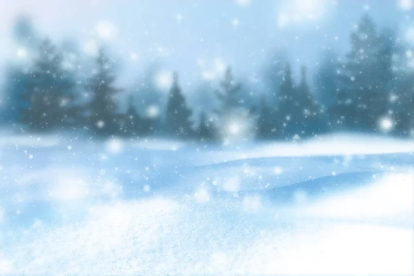 Winter Achtergrond Van Sneeuw Vorst Met Vrije Ruimte Voor Decoratie — Stockfoto