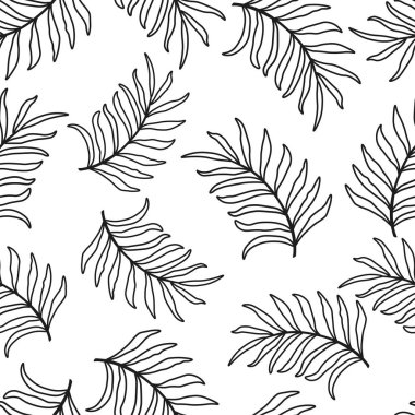 Palmiye yaprakları ile Seamless Modeli 