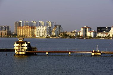 Cochin, Hindistan - Ocak 2017: binanın Kochin port çevresinde