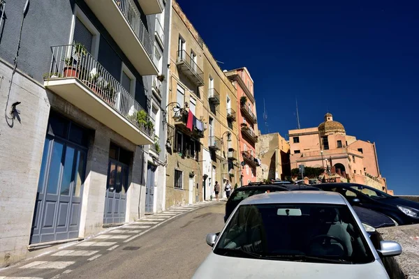 Cagliari Italia Settembre 2017 Strade Ripide Nel Centro Storico — Foto Stock