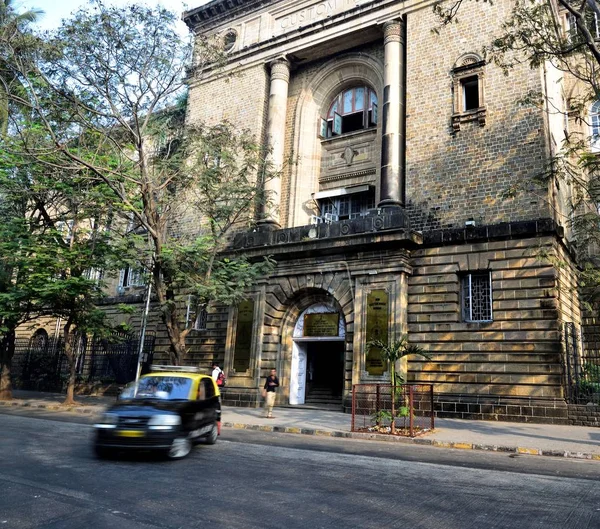 Bombaj Indie 2017 Taxi Stycznia Poza Nowy Custom House — Zdjęcie stockowe