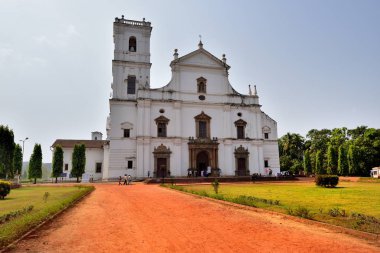Goa, Hindistan - Ocak 2017: beyaz Roma Katolik Se Cathedral 