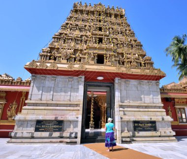 Yeni Mangalore, Hindistan - Ocak 2017:Shree Gokarnanatha Kshetra Tapınağı