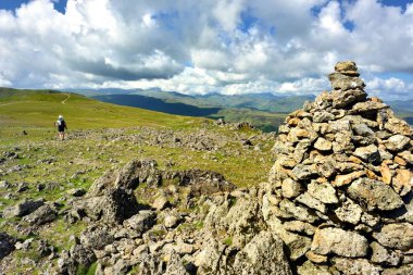 Tarih foothpath Whiteside bankaya yalnız walker