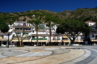 İçinde daireler Köy Meydanı Mijas, İspanya Haziran 2017
