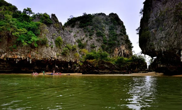 Khao Phing Kan Thajsko Leden 2017 Turistické Turnaje Objevující Ostrov — Stock fotografie