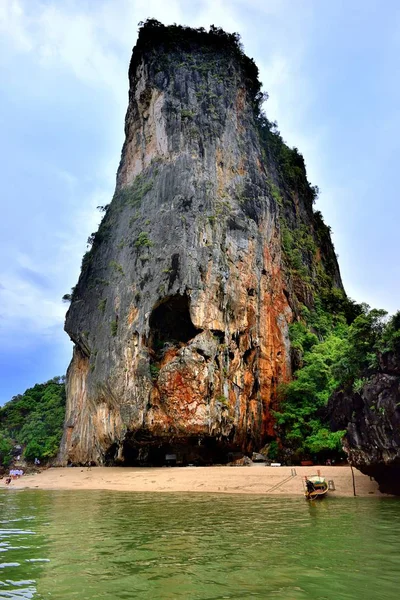 Khao Phing Kan Tailândia Janeiro 2017 Toursits Explorando Ilha James — Fotografia de Stock