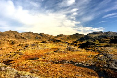 Scafells arasında büyük Moss'a