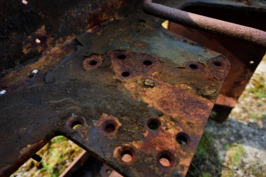 Unutulmuş ocağı makine uzak paslanma