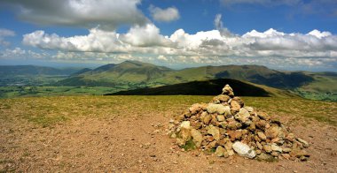 Skiddaw ve Blencathra büyük Dodd üzerinden