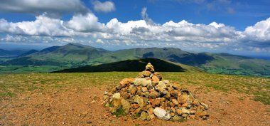 Skiddaw ve Blencathra büyük Dodd üzerinden