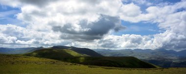 Helvellyn massif ridge hattı