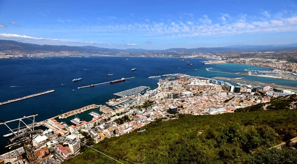 Tankery Očekáváte Alongise Gibralter — Stock fotografie