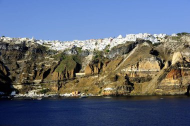 Fira, Santorini, Yunanistan eşek yolundan