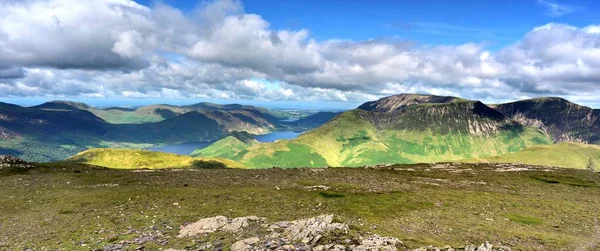 Cummock Νερό Και Loweswater Από Υψηλή Snockrigg — Φωτογραφία Αρχείου