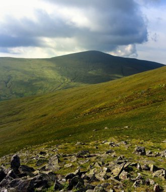 Dark clouds over the Summit of Great Dood clipart