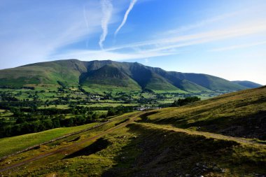 Blencathra yukarıda Threlkeld sırtlar