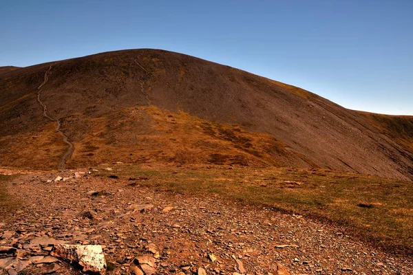 Foot Path Upt Skiddaw Carl Side — Stock Photo, Image