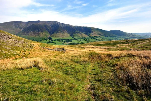 Blencathra Ridge Lijnen Boven Threlkeld — Stockfoto