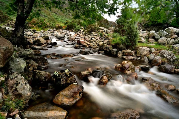 Fast Flowing Water Greendale Gill — Stock Photo, Image