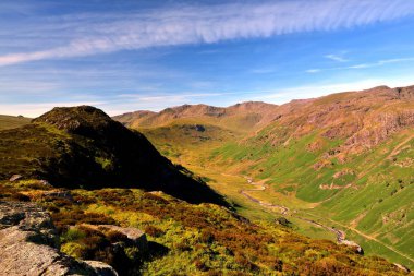 Kartal kaya üzerinden Langstrath Beck