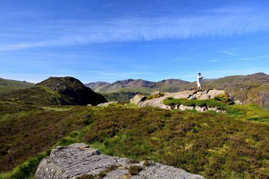 24 Haziran 2018:Taking fotoğrafları kartal kaya kaya, Lake District, İngiltere - kartal