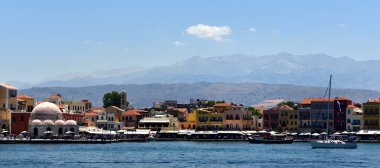 Hanya, Girit - 5 Temmuz 2018:Pleasure zanaat Hanya limanında