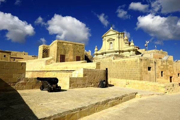 Victoria Gozo Ottobre 2018 Cattedrale Dell Assunzione Castello Arech — Foto Stock