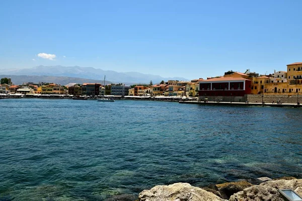 Chania Crete 5Th July 2018 Pleasure Craft Harbour Chania — стоковое фото