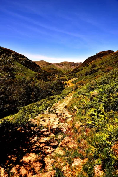 Sentiero Pedonale Pietra Sopra Greenup Beck Alta Spia — Foto Stock