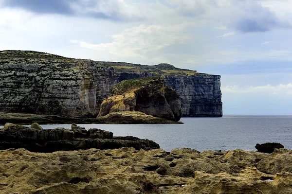 Dwejra Gozo Ottobre 2018 Roccia Fungina Della Baia Dwejra — Foto Stock