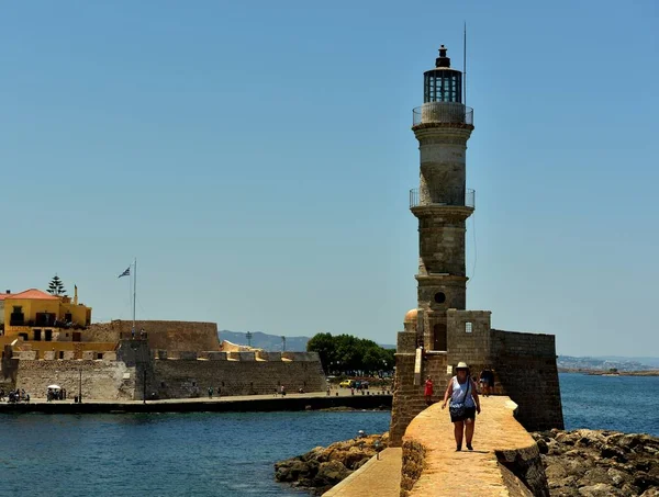 Chania Beton Juli 2018 Erkundung Der Buhne Und Des Venezianischen — Stockfoto