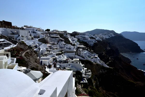 Oia Santorini Greece 8Th July 2018 Ridgeline Oia — Stock Photo, Image