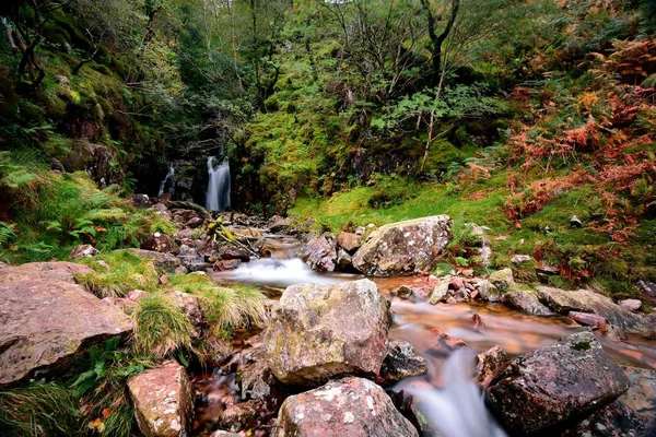 Skalorna Beck flödar från skalor kraft — Stockfoto