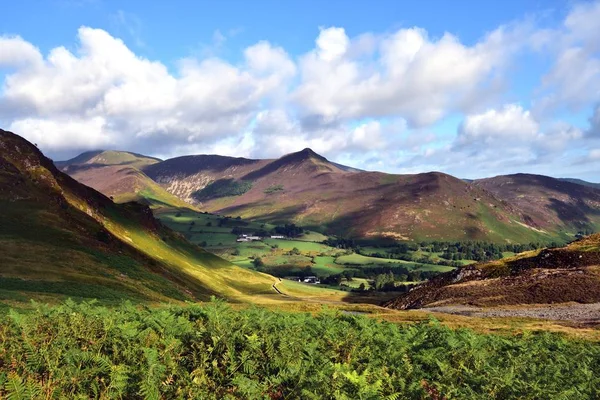 Sunlight on the Newlands Valley — Stock Photo, Image