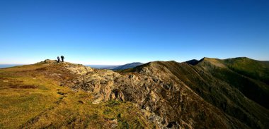 Gasgale Crags üzerinde sonbahar güneş ışığı
