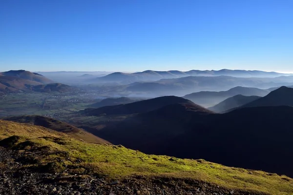 Inversione del cloud sul Derwent Fell — Foto Stock