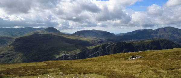 Shadows rolling across the slopes of Fleethwith Pike — Stock Photo, Image