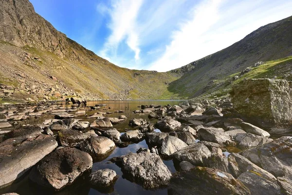 Goats water over flow into Torver Beck — Stock Photo, Image