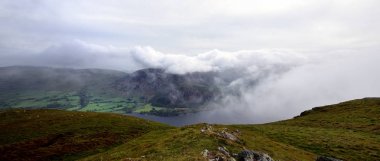 Cloud inversion over Ennerdale Water clipart