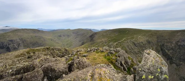 The ridge from Grey Friar to Old Man of Coniston — Stock Photo, Image