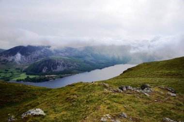 Cloud inversion over Ennerdale Water clipart