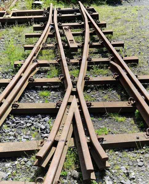 Disused narrow gauge railway points