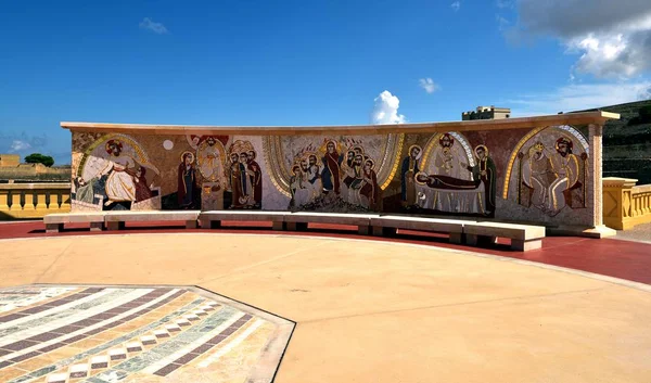 El Santuario Nacional bendito virgen de TA 'pinu en Gharb —  Fotos de Stock